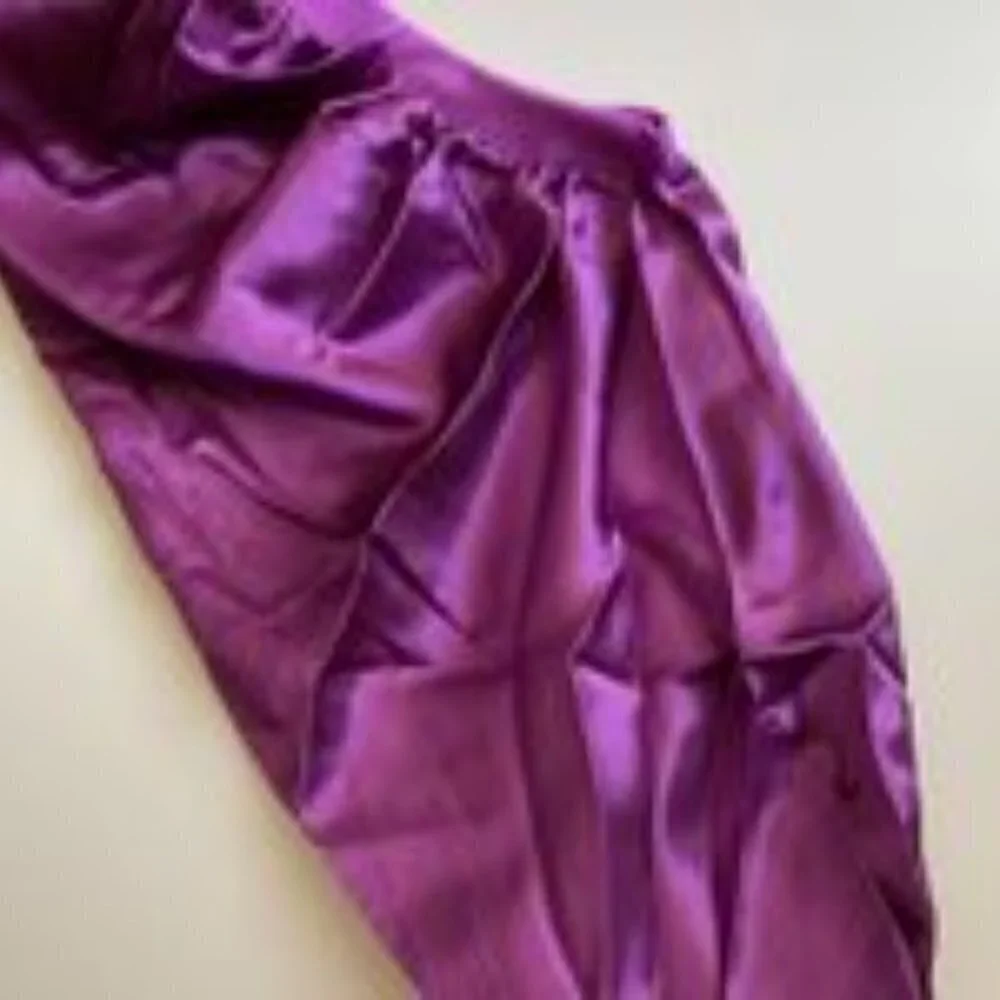 LONG BONNET NIGHT CAP PURPLE SLEEP CAP
